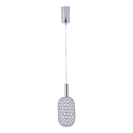LED Hanglamp aan een koord PERFORATO LED/6,3W/230V 3000K glanzend chroom diameter 13 cm