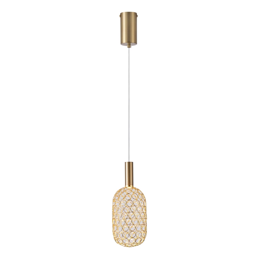 LED Hanglamp aan een koord PERFORATO LED/6,3W/230V 3000K goud diameter 13 cm