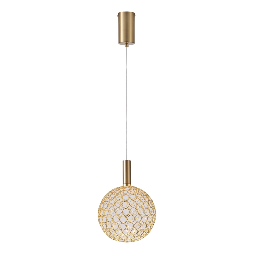 LED Hanglamp aan een koord PERFORATO LED/6,3W/230V 3000K goud diameter 20 cm