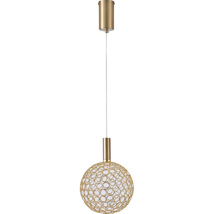 LED Hanglamp aan een koord PERFORATO LED/6,3W/230V 3000K goud diameter 20 cm