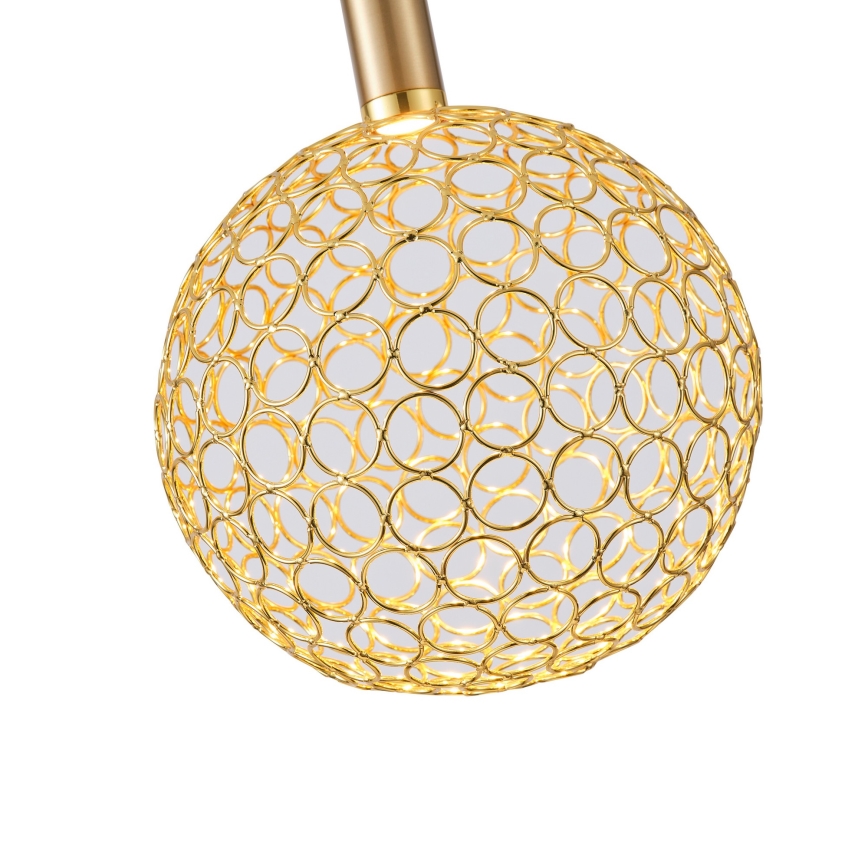 LED Hanglamp aan een koord PERFORATO LED/6,3W/230V 3000K goud diameter 20 cm