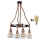 LED Hanglamp aan een koord ROPE ALEGRA 4xE27/10W/230V