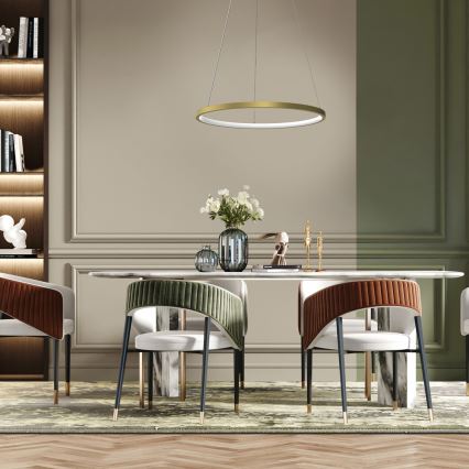 LED Hanglamp aan een koord ROTONDA LED/27W/230V goud