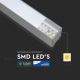 LED Hanglamp aan een koord SAMSUNG CHIP 1xLED/40W/230V zilver