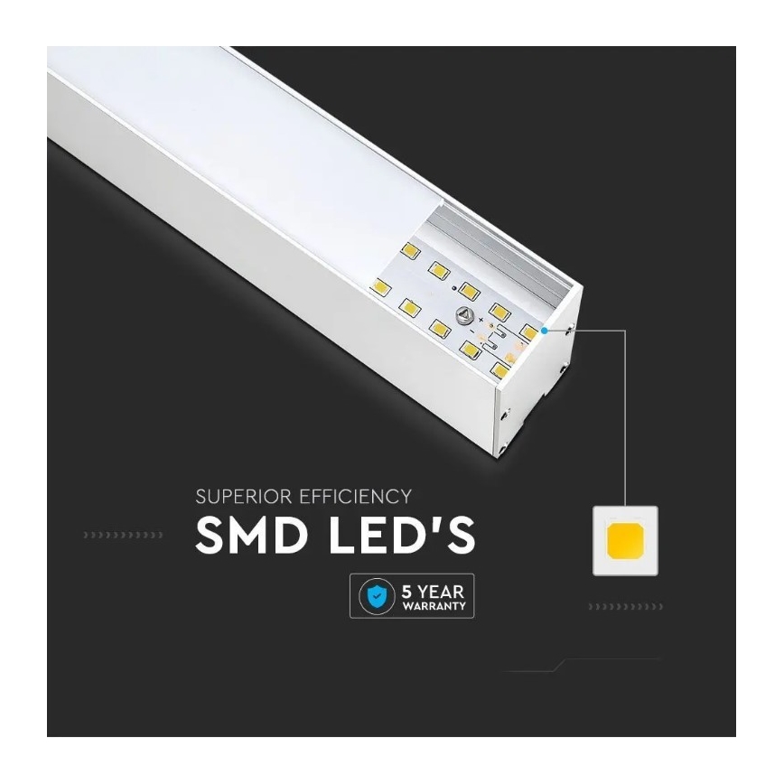 LED Hanglamp aan een koord SAMSUNG CHIP LED/40W/230V 6400K wit