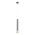 LED Hanglamp aan een koord TUBA 1xGU10/20W/230V grijs