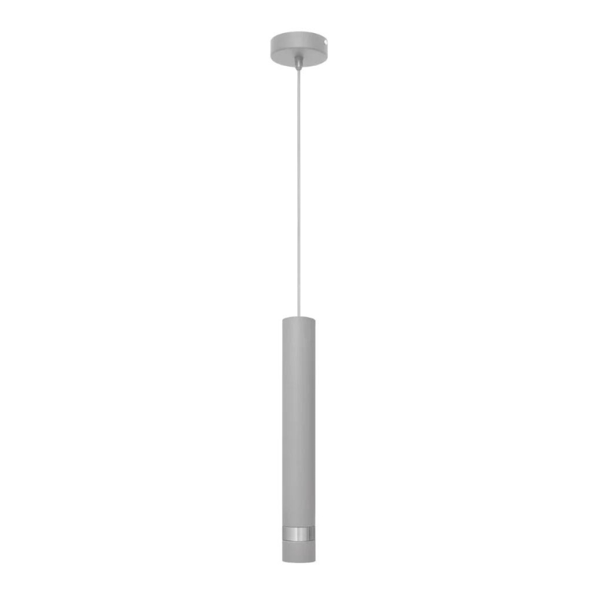 LED Hanglamp aan een koord TUBA 1xGU10/4,8W/230V grijs/glanzend chroom