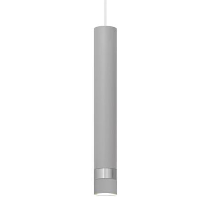 LED Hanglamp aan een koord TUBA 1xGU10/4,8W/230V grijs/glanzend chroom