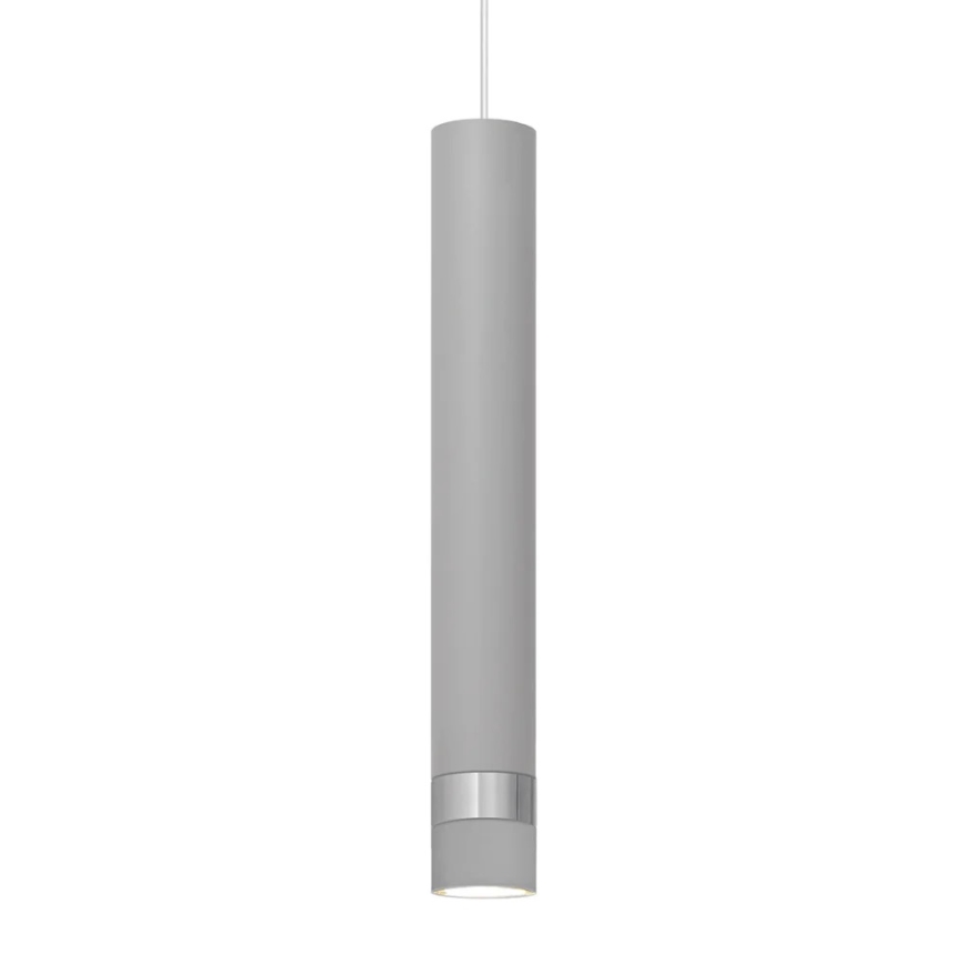 LED Hanglamp aan een koord TUBA 1xGU10/4,8W/230V grijs/glanzend chroom