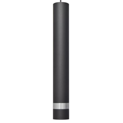 LED Hanglamp aan een koord TUBA 1xGU10/4,8W/230V zwart/glanzend chroom