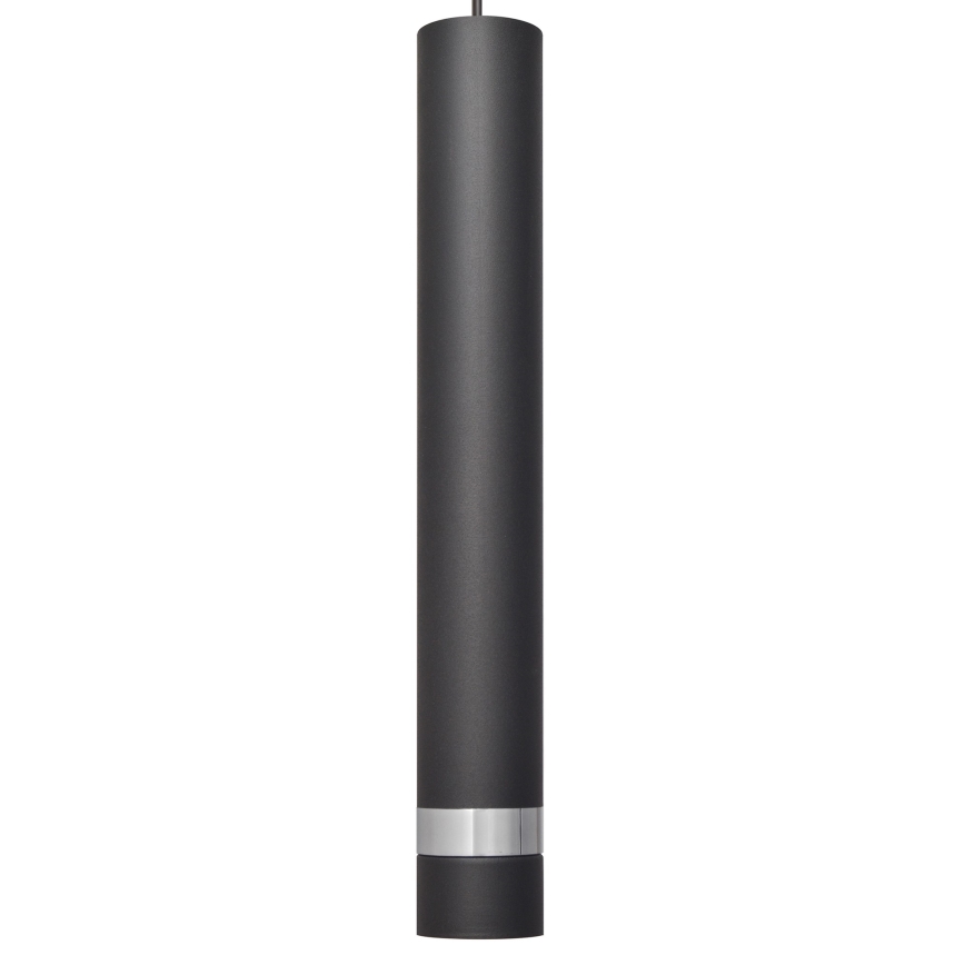 LED Hanglamp aan een koord TUBA 1xGU10/4,8W/230V zwart/glanzend chroom