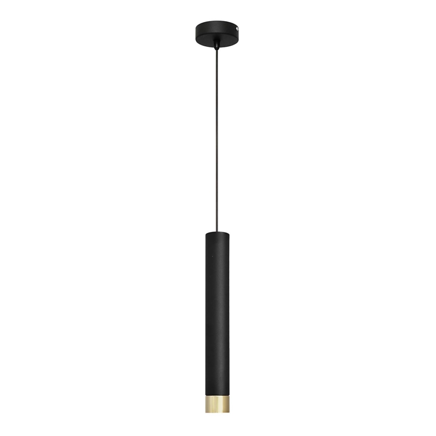 LED Hanglamp aan een koord TUBA 1xGU10/4,8W/230V zwart/goud