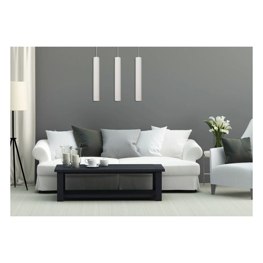 LED Hanglamp aan een koord TUBA 3xGU10/4,8W/230V wit