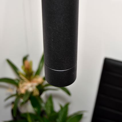 LED Hanglamp aan een koord TUBA 3xGU10/4,8W/230V zwart