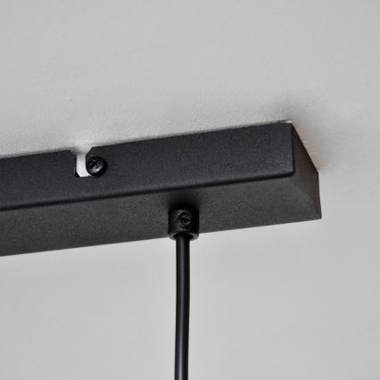 LED Hanglamp aan een koord TUBA 3xGU10/4,8W/230V zwart