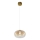 LED Hanglamp aan een koord VASO LED/4W/230V diameter 18 cm goud/gerookt