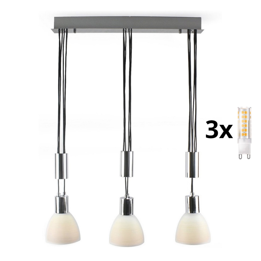 LED Hanglamp aan een koord WENDY 3xG9/33W/230V