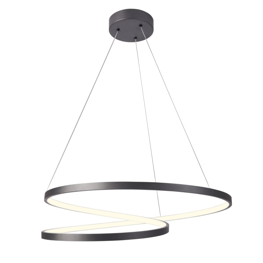 LED Hanglamp aan een koord ZEFIRA LED/52W/230V 4000K diameter 60 cm antraciet