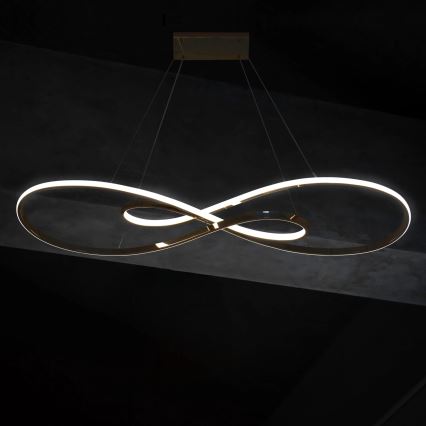 LED Hanglamp aan een koord ZUMBA LED/50W/230V goud