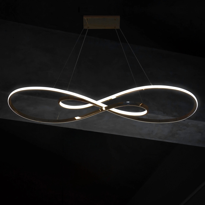LED Hanglamp aan een koord ZUMBA LED/50W/230V goud