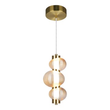 LED-hanglamp aan kabel BOLLA LED/12W/230V Ø 16 cm goud/rookbeige
