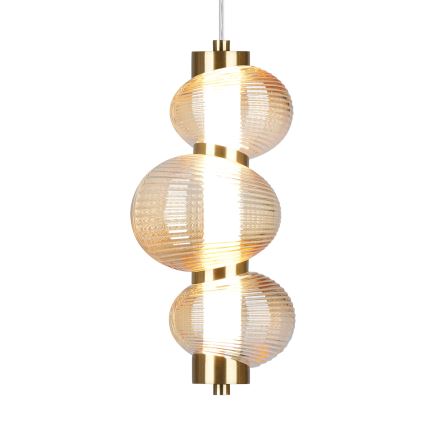 LED-hanglamp aan kabel BOLLA LED/12W/230V Ø 16 cm goud/rookbeige