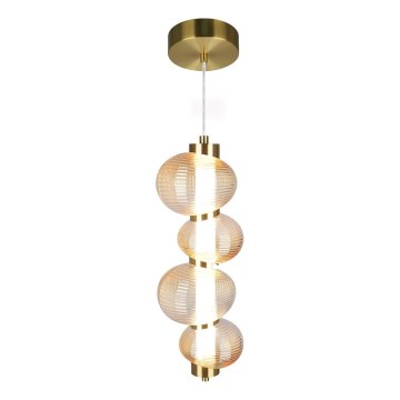 LED-hanglamp aan kabel BOLLA LED/17W/230V Ø 16 cm goud/rookbeige