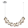 LED-hanglamp aan kabel BOLLA LED/36W/230V glanzend chroom/rookgrijs