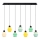 LED-hanglamp aan kabel CACTUS 7xLED/2,8W/230V 3000K groen/geel/wit