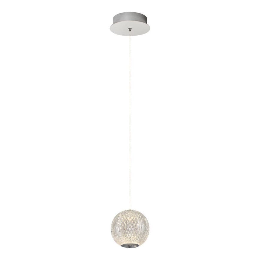 LED-hanglamp aan kabel CREMONA 1xLED/5W/230V 3000K mat chroom