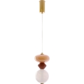 LED-hanglamp aan kabel FLORES LED/10W/230V goud/oranje/bruin
