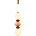 LED-hanglamp aan kabel FLORES LED/15W/230V goud/oranje/bruin
