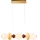 LED-hanglamp aan kabel FLORES LED/20W/230V goud/oranje/bruin