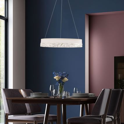 LED-hanglamp aan kabel FROZI LED/32W/230V Ø 50 cm wit