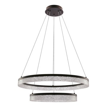 LED-hanglamp aan kabel FROZI LED/38W/230V Ø 60 cm zwart