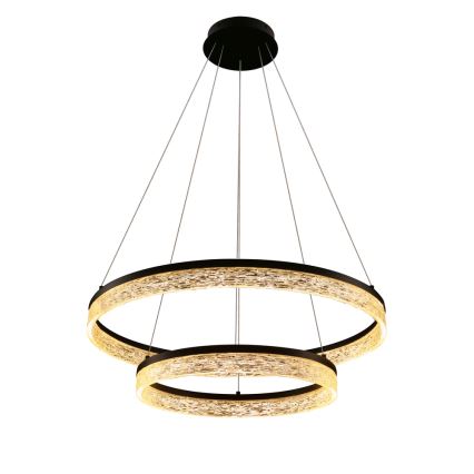 LED-hanglamp aan kabel FROZI LED/38W/230V Ø 60 cm zwart
