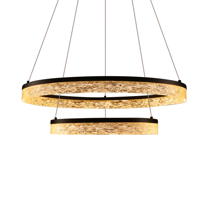 LED-hanglamp aan kabel FROZI LED/38W/230V Ø 60 cm zwart