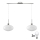 LED-hanglamp aan kabel HARMA 2xE27/60W/230V mat chroom/wit