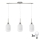 LED-hanglamp aan kabel HARMA 3xE27/60W/230V mat chroom/wit