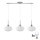 LED-hanglamp aan kabel HARMA 3xE27/60W/230V mat chroom/wit