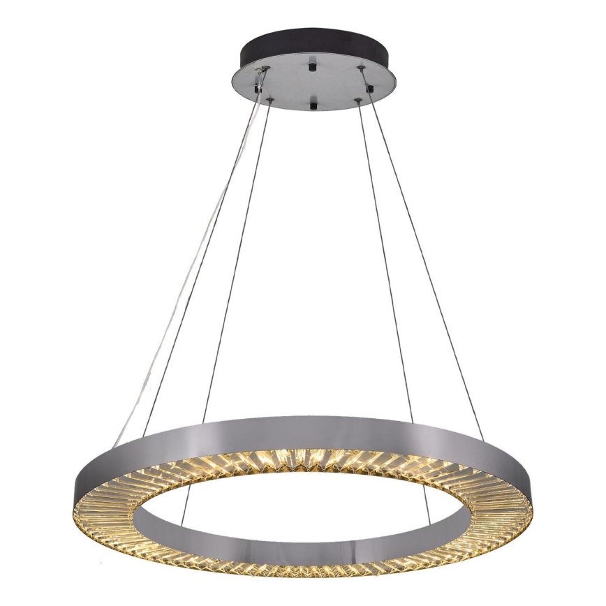 LED-hanglamp aan kabel JESI LED/85W/230V 3000K Ø 80 cm zilver