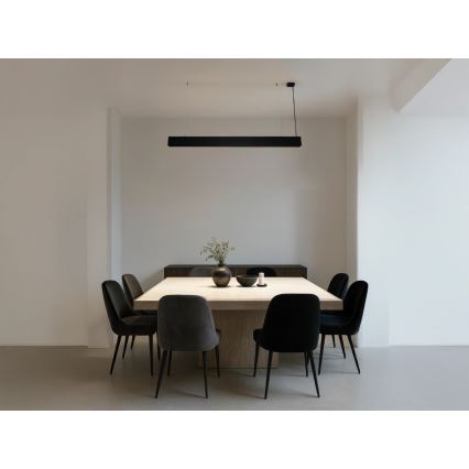 LED-hanglamp aan kabel LED/55W/230V 3000/4000/6500K 120 cm zwart