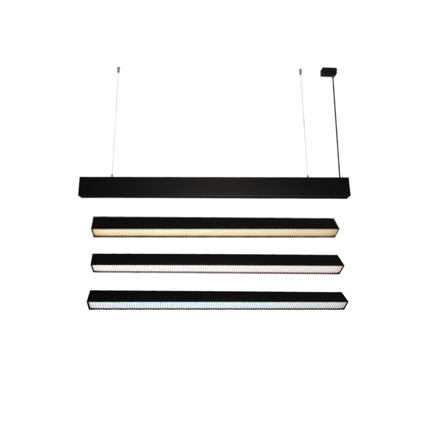 LED-hanglamp aan kabel LED/55W/230V 3000/4000/6500K 120 cm zwart