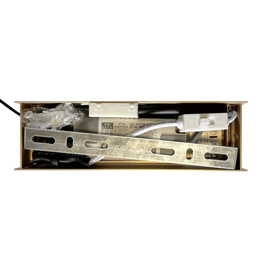 LED-hanglamp aan kabel LINEA LED/36W/230V 3000/4000/5700K CRI 90 goud