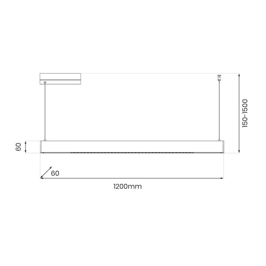 LED-hanglamp aan kabel LINEA LED/36W/230V 3000/4000/5700K CRI 90 goud