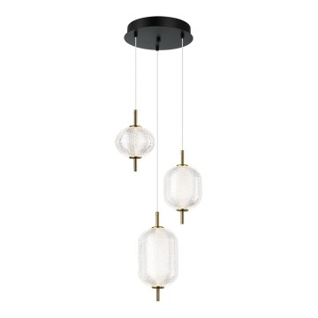 LED-hanglamp aan kabel PELLUCID LED/20W/230V brons/zwart