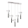 LED-hanglamp aan kabel PIGEON 5xLED/6W/230V 6500K glanzend chroom