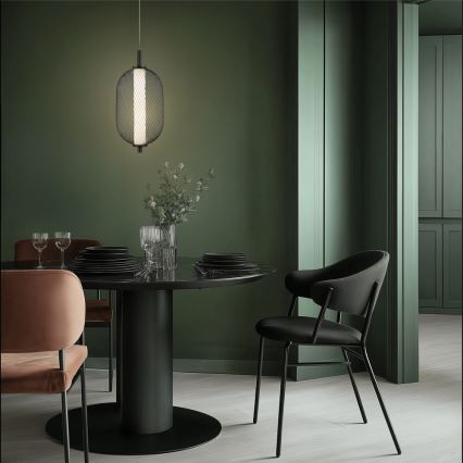 LED-hanglamp aan kabel PUMA LED/10W/230V Ø 15 cm zwart