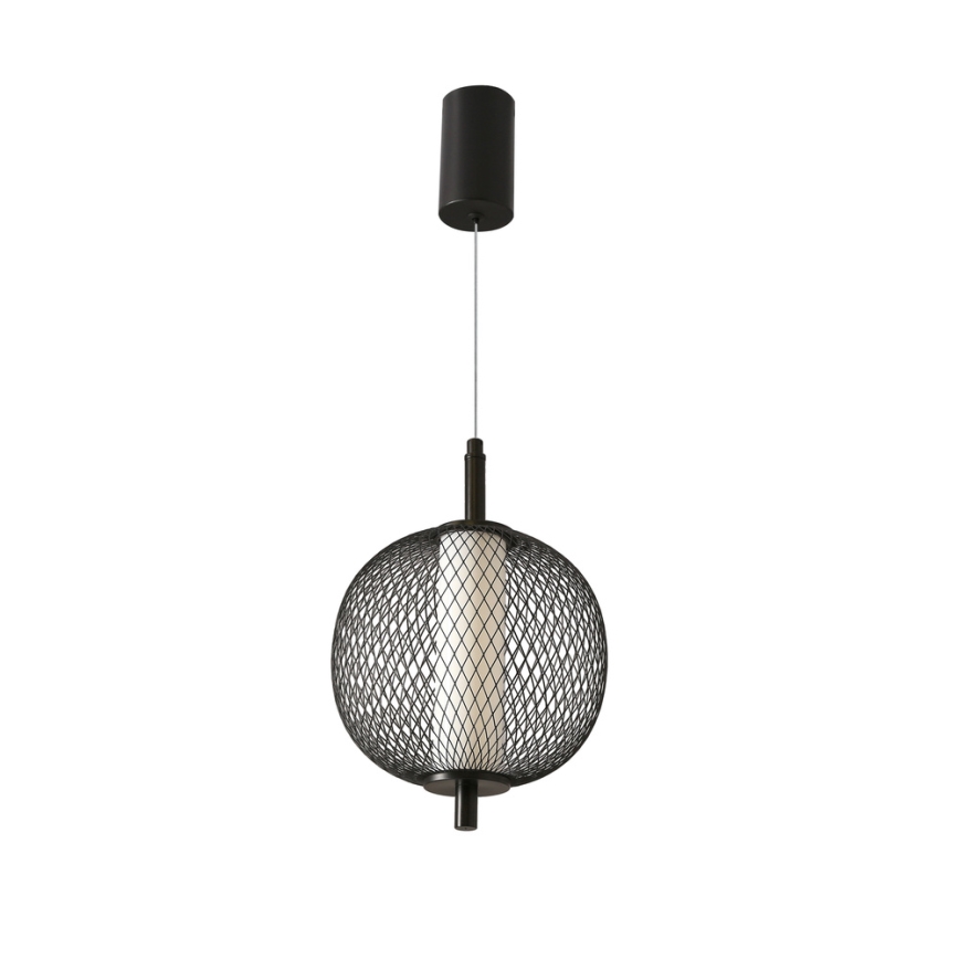 LED-hanglamp aan kabel PUMA LED/10W/230V Ø 20 cm zwart