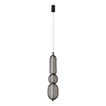 LED-hanglamp aan kabel PUMA LED/15W/230V Ø 14 cm zwart